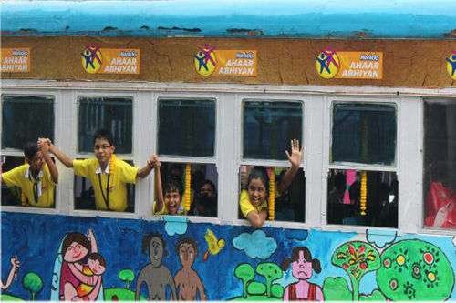 'Art for Nutrition' brought alive with Kolkata trams 