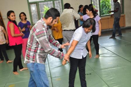 Self Defense Workshop for women at Heritage Institute of Technology