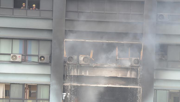 Fire in Kolkata's Chatterjee International