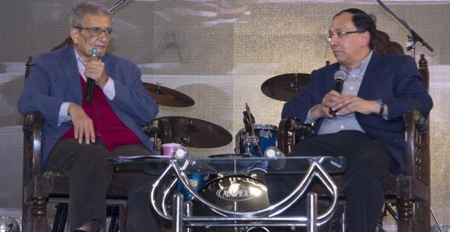 Amartya Sen participates in Kolkata Literature Festival