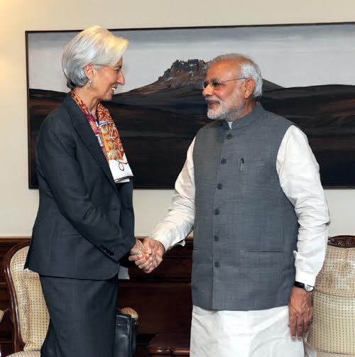 IMF chief meets PM Modi