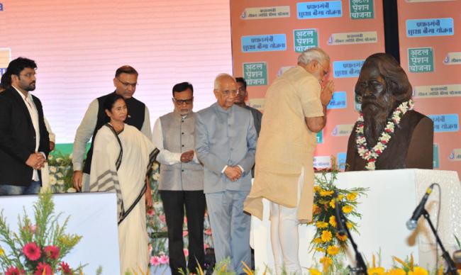 Modi launches three unique social security schemes in Kolkata