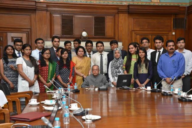 President meets NIT scholars 