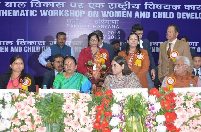 Maneka Gandhi bats for 'Beti Bachao Beti Padhao' scheme at Panipat 