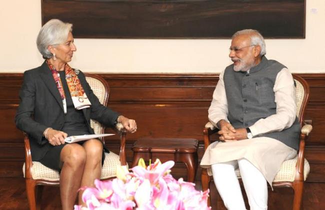 IMF chief meets PM Modi