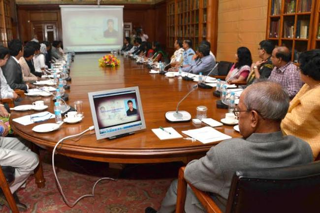President meets NIT scholars 