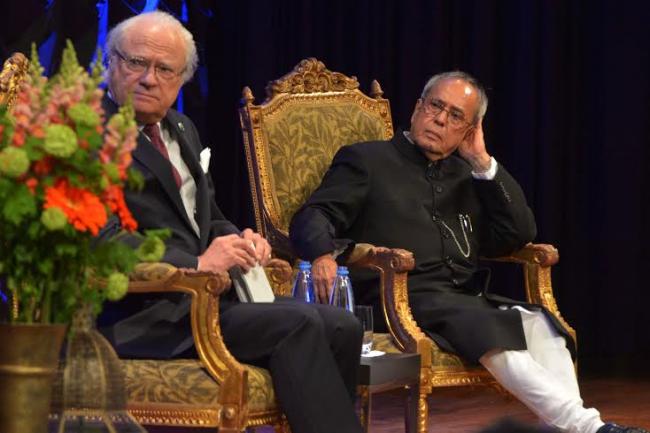 Pranab Mukherjee attends seminar on India-Sweden partnership in Stockholm