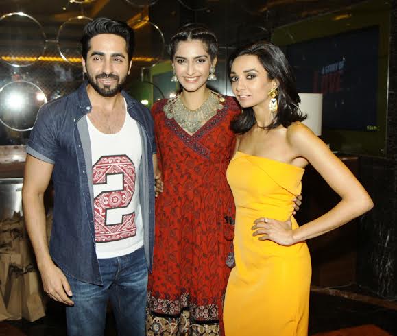 Sonam Kapoor, Ayushmann Khurrana attend Aisa Yeh Jahaan premiere 