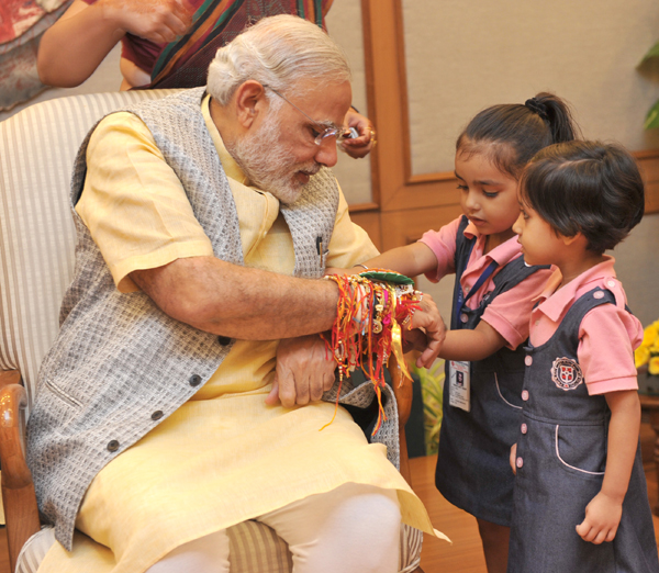 Narendra Modi, on the occasion of 'Raksha Bandhan'