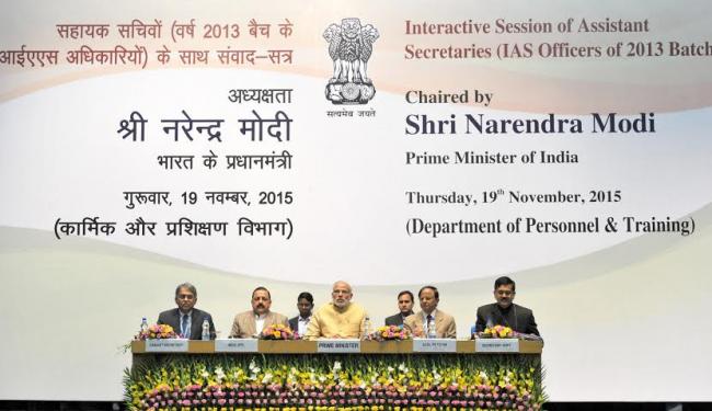  Narendra Modi being received by the Minister of State for Development of North Eastern Region