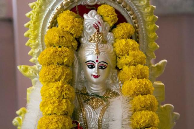 Bengal celebrates Saraswati puja.