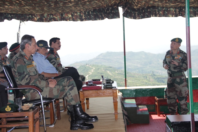 Defence Minister visits  Rajouri area