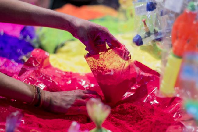 Holi celebration in Kolkata