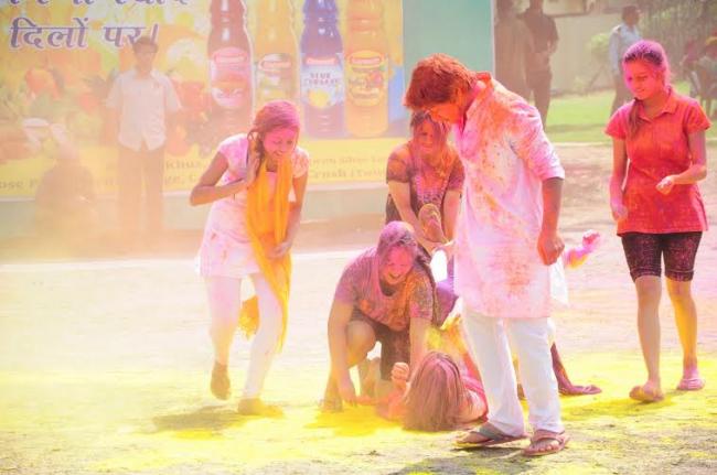 Kolkata's PC Chandra Gardens celebrates Holi