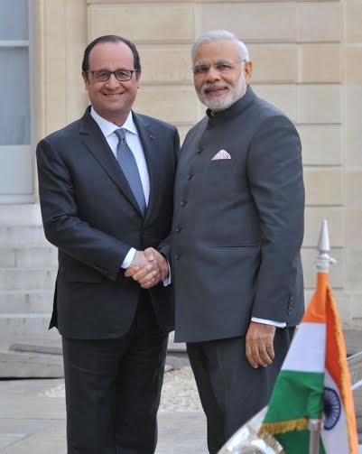 Modi meets French President Francois Hollande