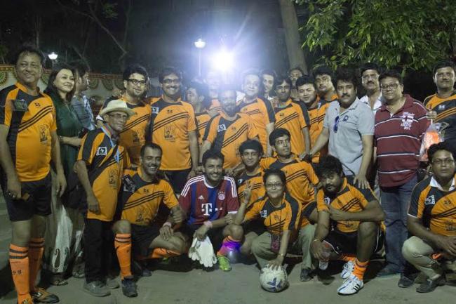Film world hold football match to aid earthquake victims