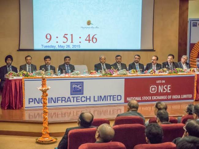 PNC Infratech shares list at over 2% premium