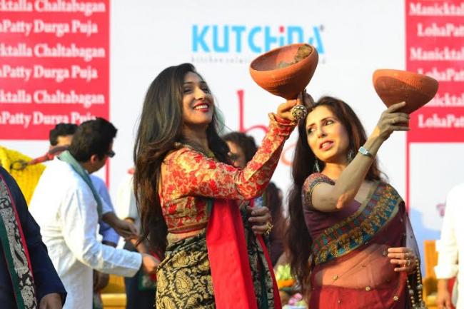 Chaltabagan Lohapatty kick-starts Puja festivities with Dhak Mahotsav