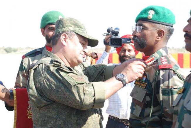 India-Rusia Joint Military exercise culminates 