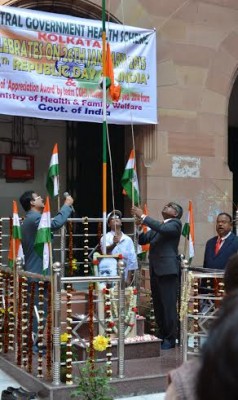66th R-Day celebrations at CGHS Kolkata