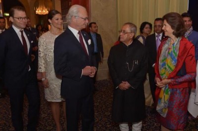 Pranab Mukherjee attends seminar on India-Sweden partnership in Stockholm