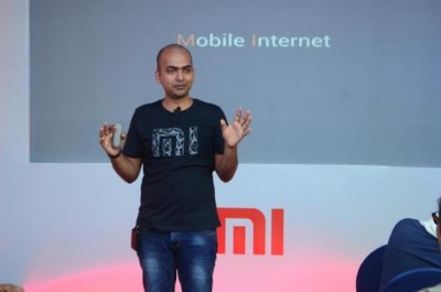 Xiaomi India Head Manu Jain interacts with media in Kolkata