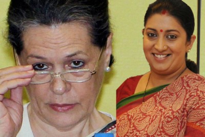 Smriti Irani slams Sonia Gandhi 