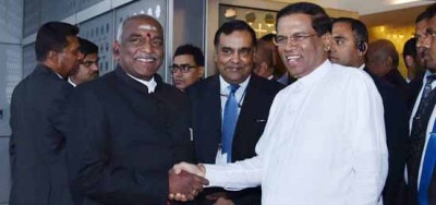 Sri Lankan President arrives in India