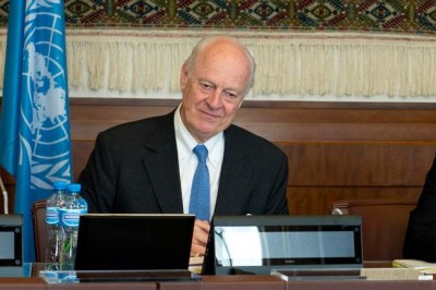 In Damascus, UN special envoy meets senior Syrian officials on political solution to crisis
