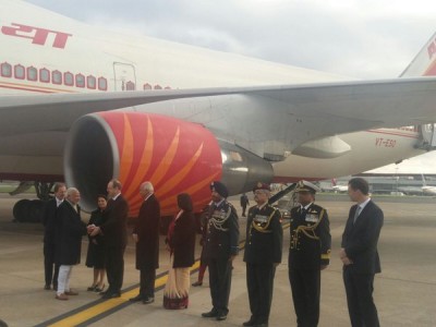 PM Narendra Modi arrives in UK