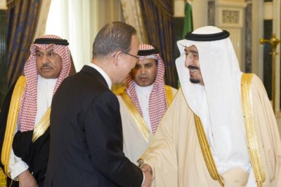 Ban meets new Saudi king, looks forward to cooperation on development, climate, regional crises