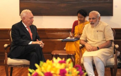 Foreign Minister of Spain calls on PM Modi