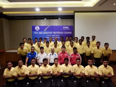 Indian referees being taught latest techniques in FIFA course