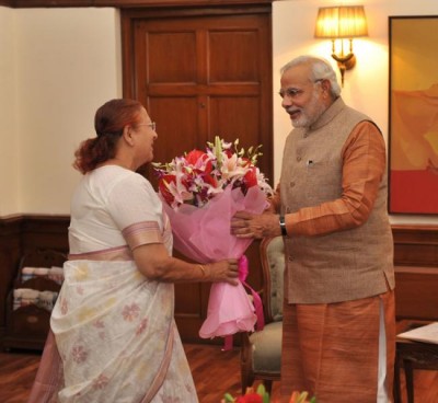 PM Modi wishes LS Speaker Sumitra Mahajan on her b-day