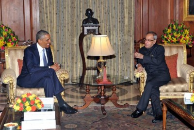 President Obama attends  banquet at Rashtrapati Bhavan