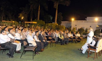 PM interacts with Secretaries