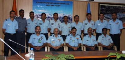 IAF Kunzang mountaineering team returns after expedition 