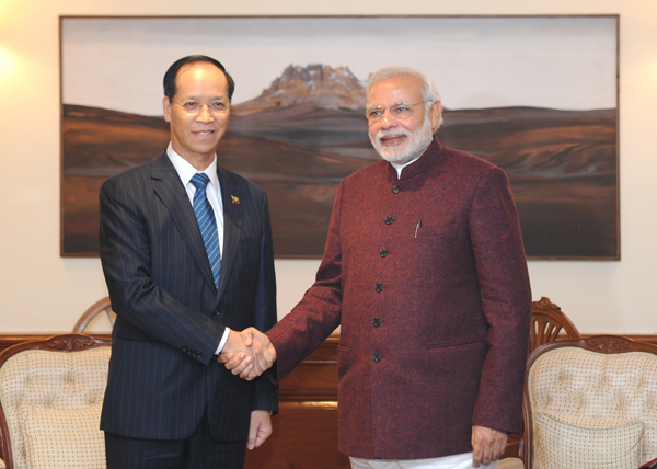 Myanmar VP meets Hamid Ansari