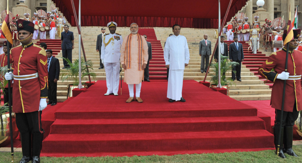 Modi arrives at Bandaranaike International Airport