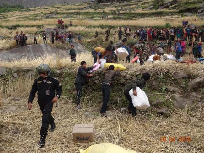 India Army conducts Op Maitri