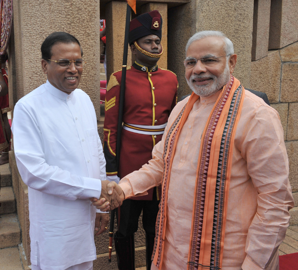 Modi arrives at Bandaranaike International Airport