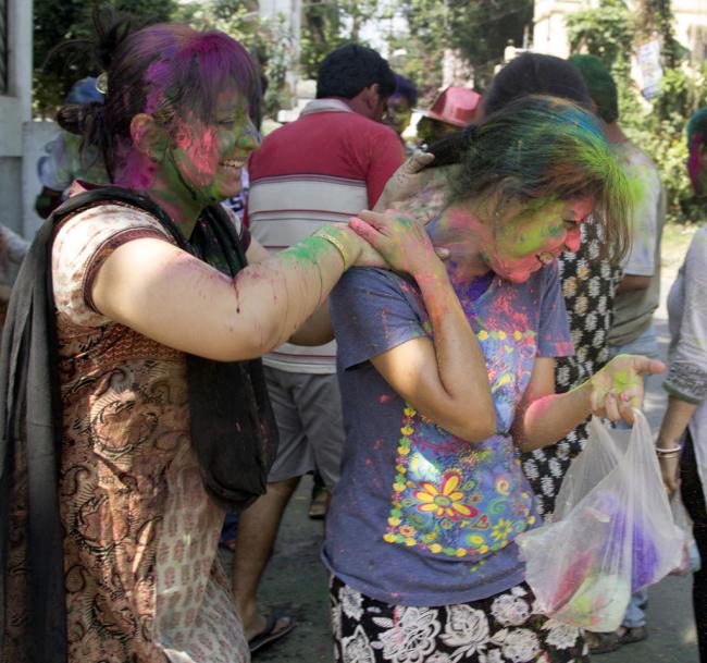Holi celebration in Kolkata