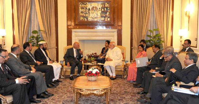 "India supports Ghani's  vision for peace and stability in Afghanistan"