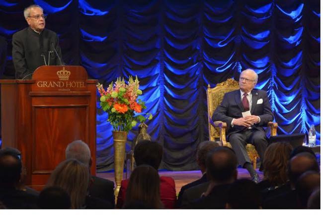 Pranab Mukherjee attends seminar on India-Sweden partnership in Stockholm