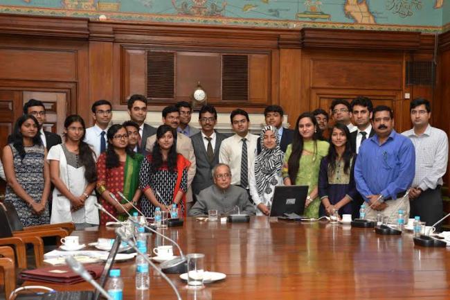 President meets NIT scholars 