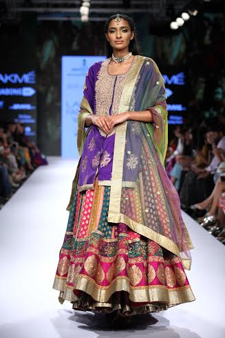 Ritu Kumar's collection showcased in LFW