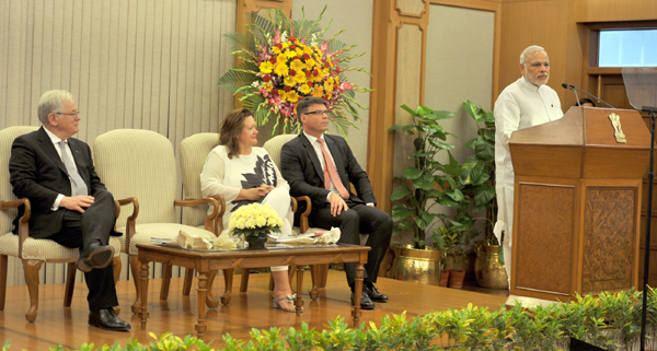 Former Australian PM meets Narendra Modi 