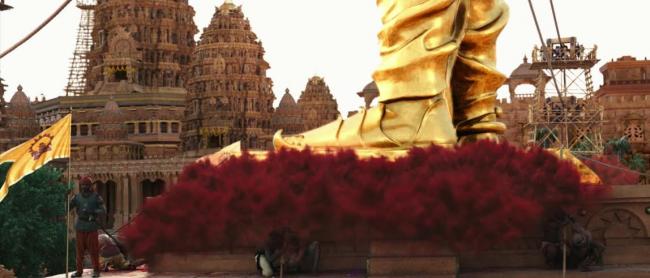 Statue in Baahubali inspired by Colossus of Rhodes