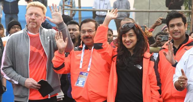 Boris Becker, Sourav Ganguly flag off Tata Steel Kolkata 25K run