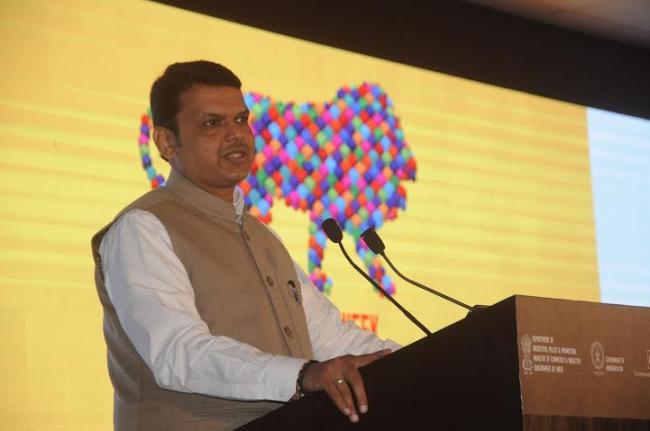 Chief Minister of Maharashtra at the Make in India Week Curtain Raiser press conference